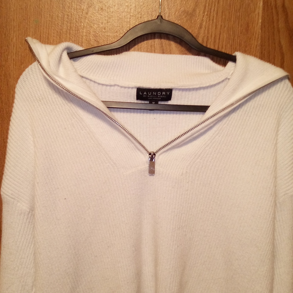Laundry By Shelli Segal Old Money Apres Ski Preppy Nautical Sweater Size Medium - Picture 3 of 5
